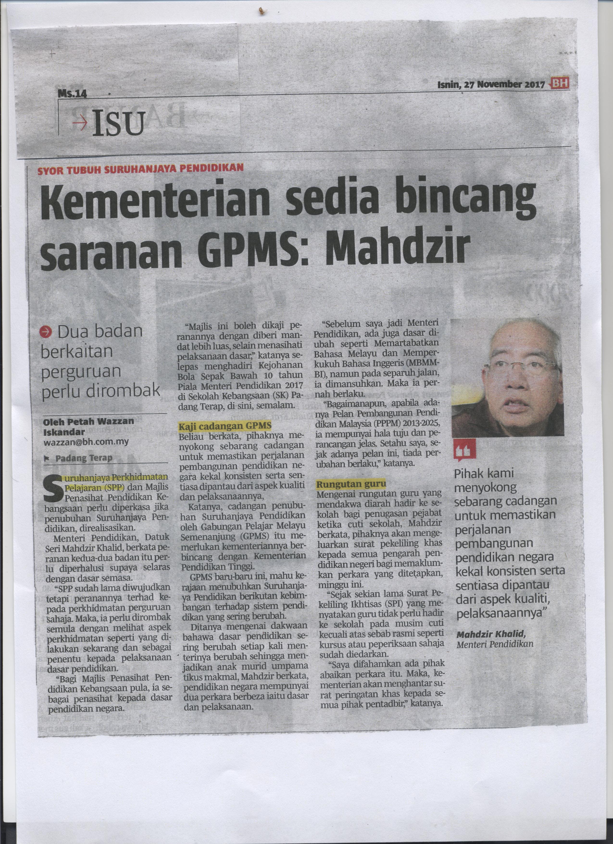 BERITA HARIAN 11 MAC 2021