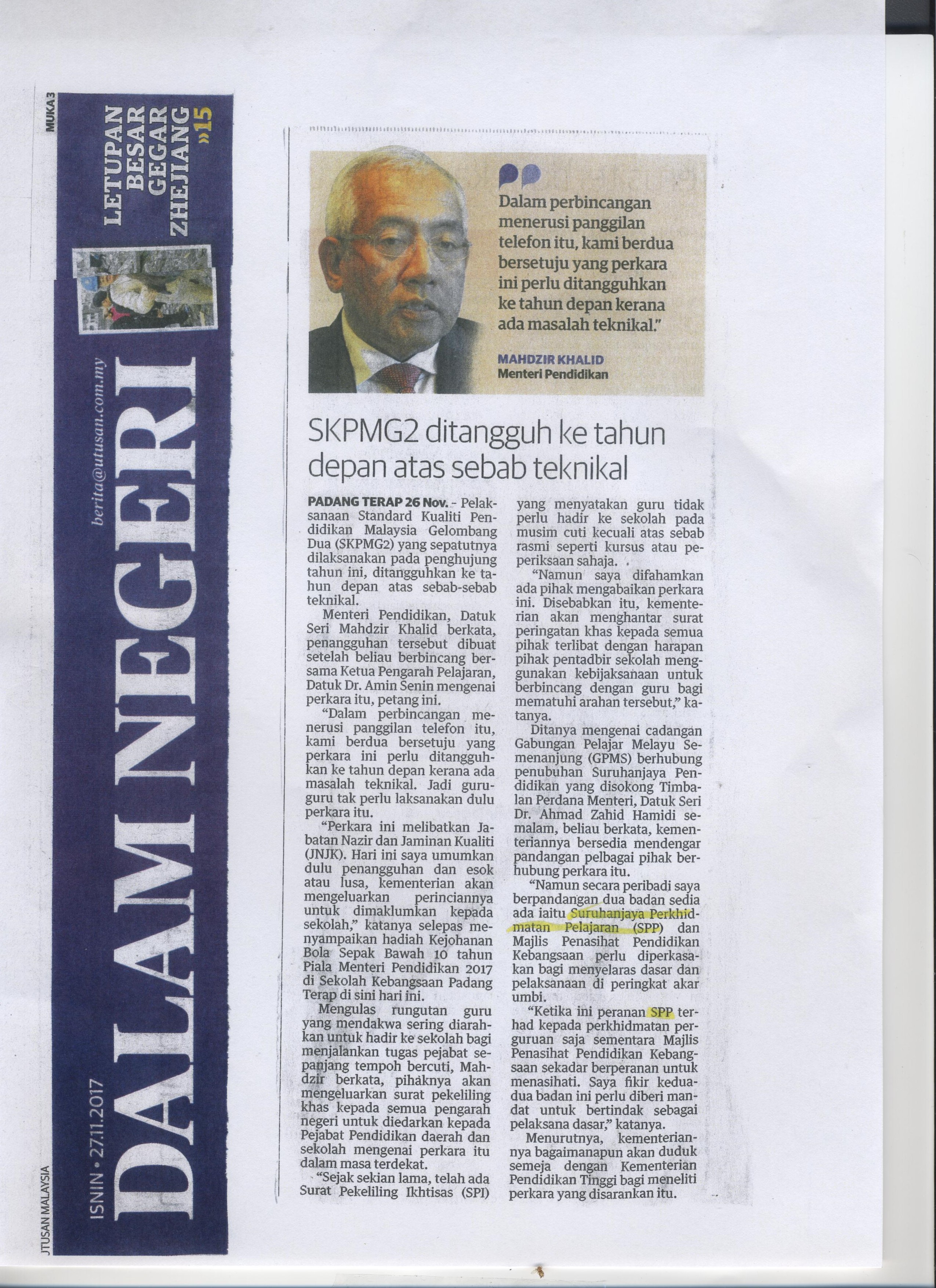 BERITA HARIAN 11 MAC 2021