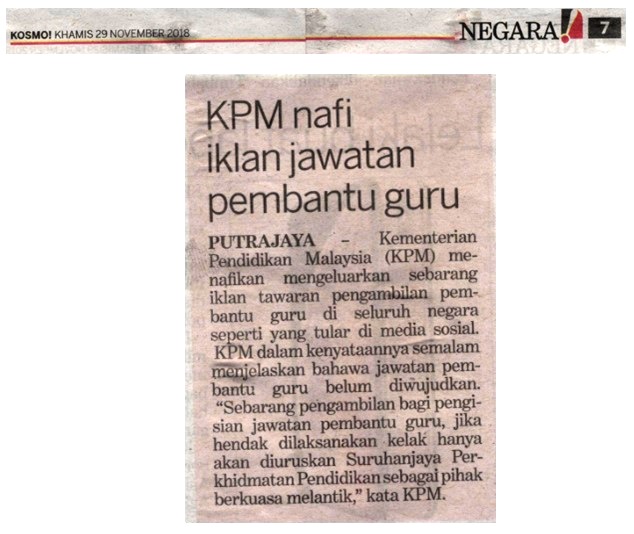 BERITA HARIAN 11 MAC 2021