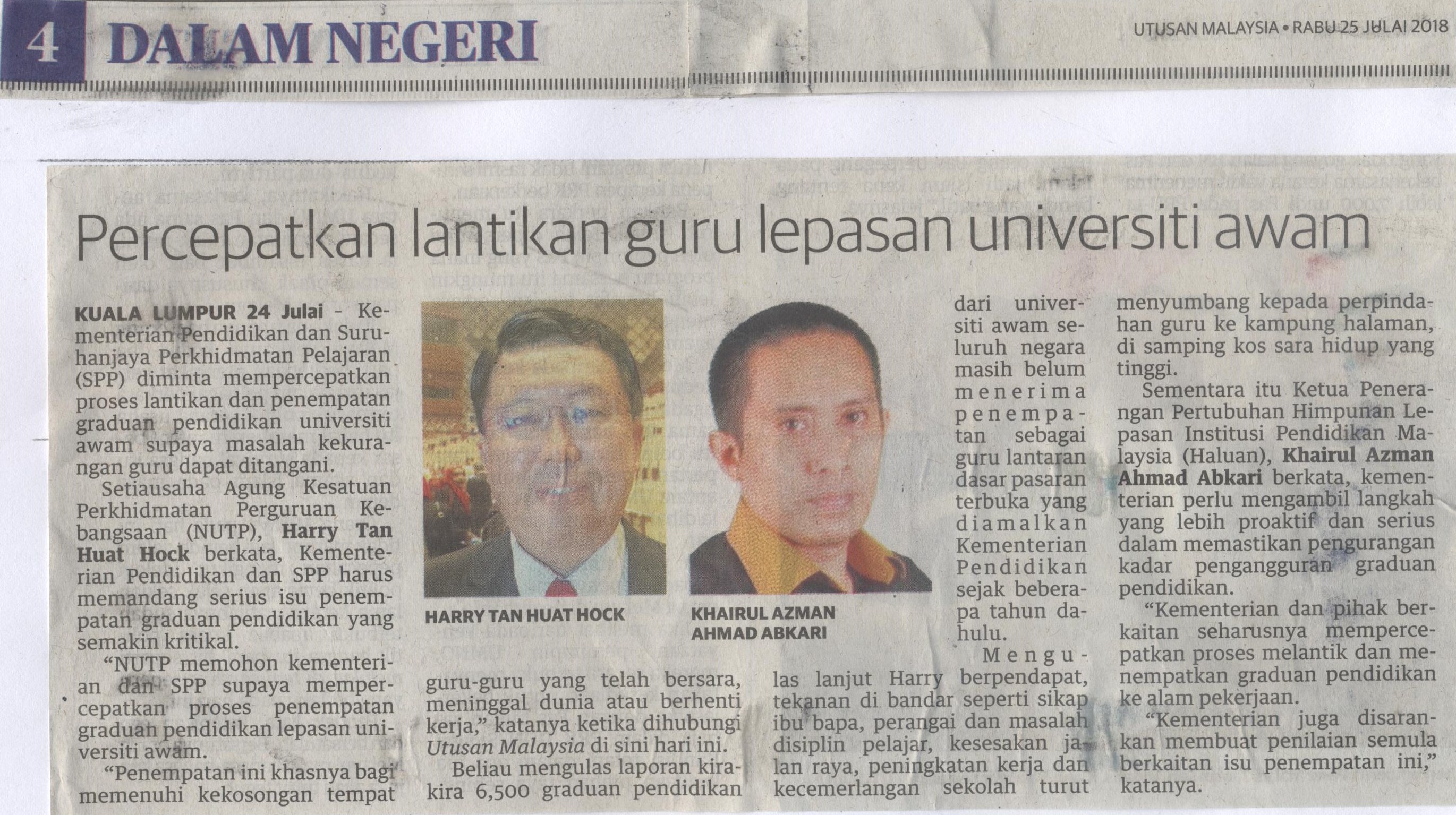 BERITA HARIAN 11 MAC 2021