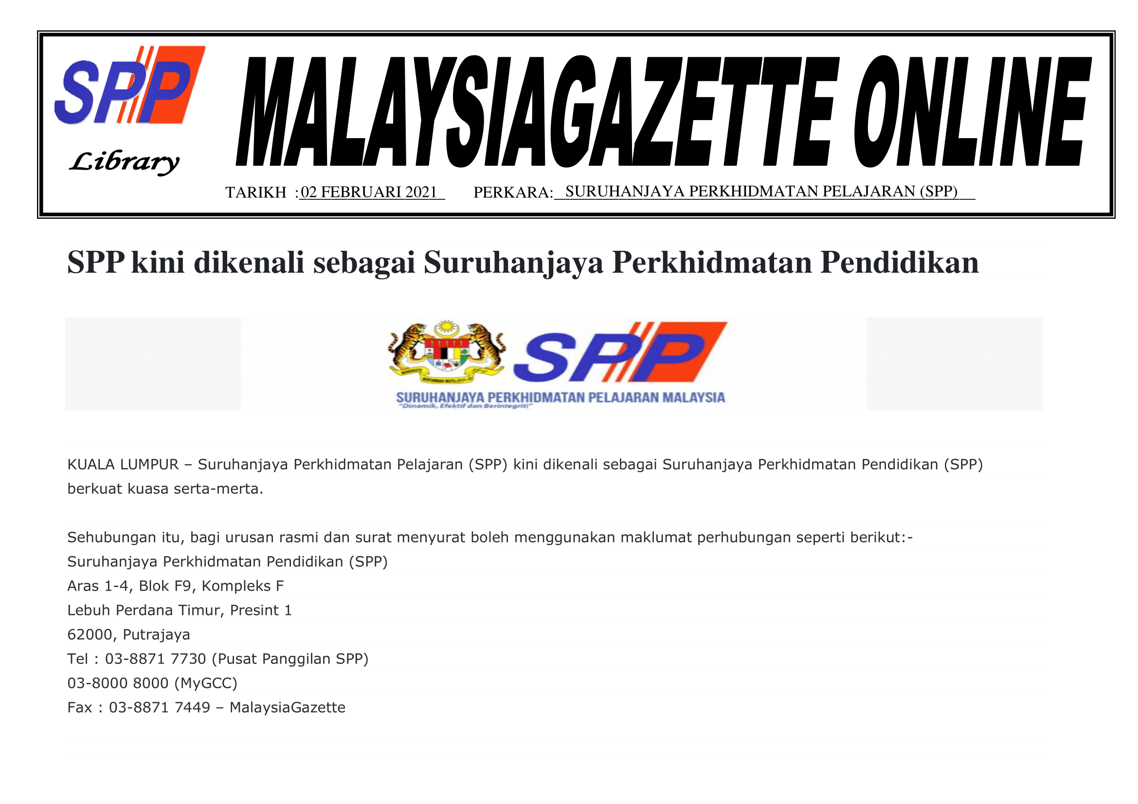 BERITA HARIAN 11 MAC 2021