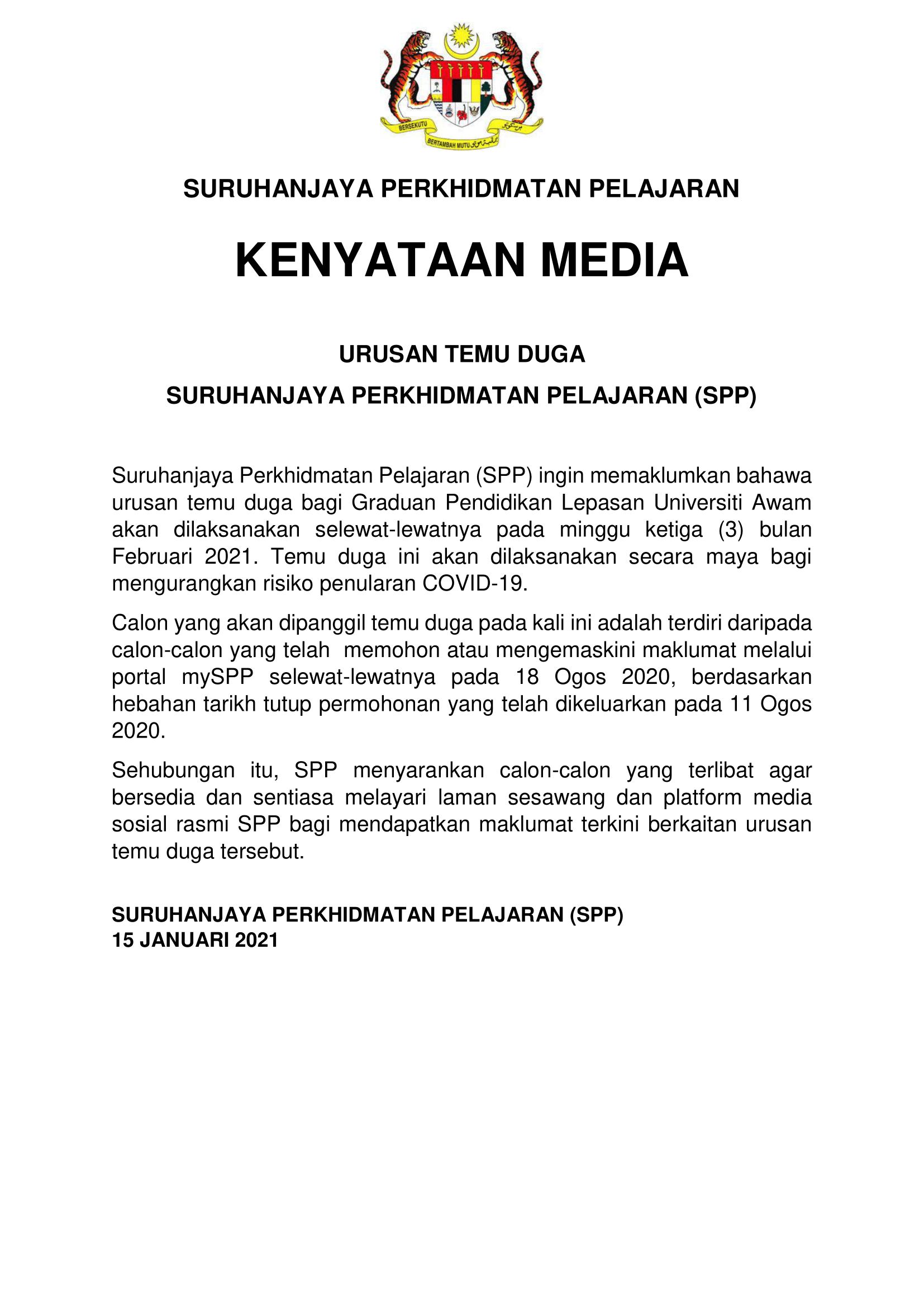 Kenyataan Media SPP 15 Januari 2021 1