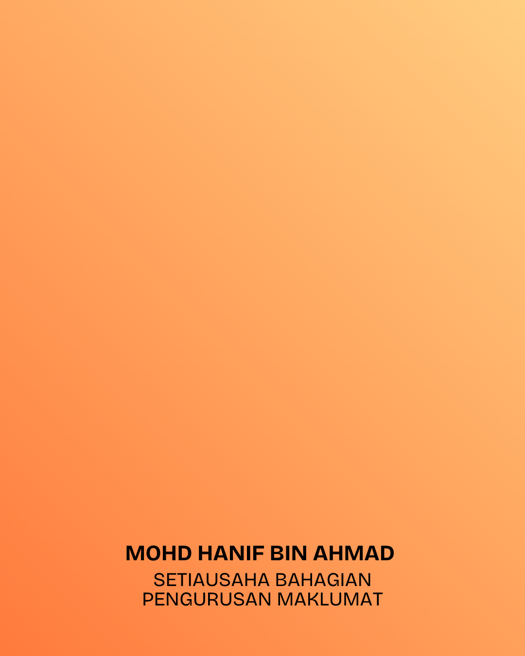 MOHD HANIF BIN AHMAD